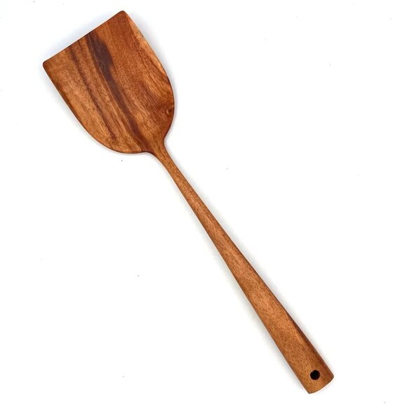 NWT Fair Trade Tropical Hardwood Salad Servers and Cooking Spatula (SET of 3) - Picture 12 of 12